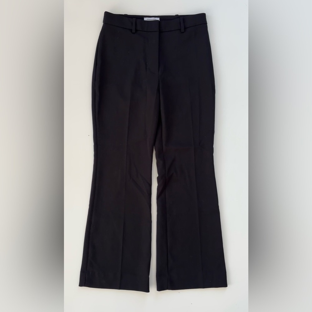 & Other Stories Women's Black High Rise Flare Trousers Dress Pants SMALL/38